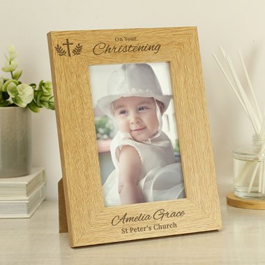 Personalised Christening 6x4 Photo Frame