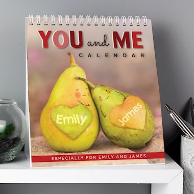 Personalised Couples Desk Calendar