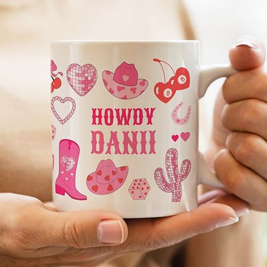 Personalised Cowgirl Mug