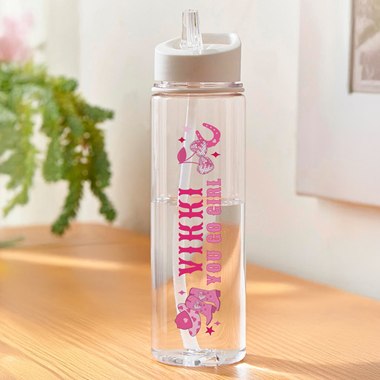 Personalised Cowgirl Water Bottle