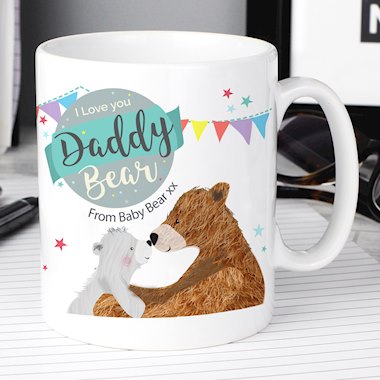 Personalised Daddy Bear Bunting Mug