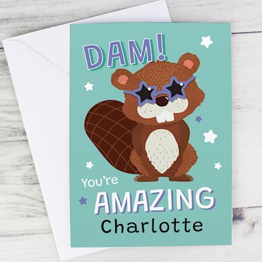 Personalised Dam Youre Amazing Card