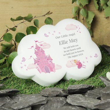 Personalised Fairy Castle Resin Memorial Cloud