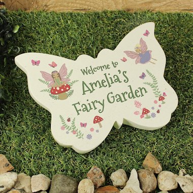 Personalised Fairy Garden Butterfly Ornament