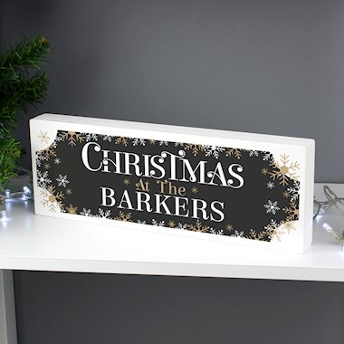 Personalised Family Christmas Wooden Mantel Decoration (New for Xmas 2024)