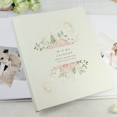 Personalised Floral Traditional Photo Album