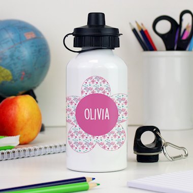 Personalised Flower Drinks Bottle