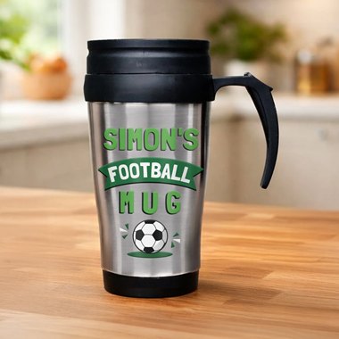 Personalised Football Thermal Mug