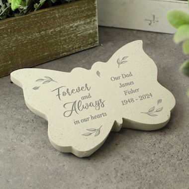 Personalised Forever and Always Memorial Butterfly