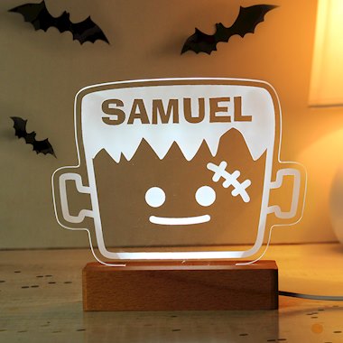 Personalised Frankenstein Wooden LED Light