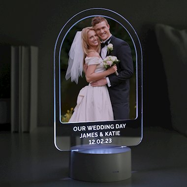 Personalised Free Text & Photo Upload LED Colour Changing Light