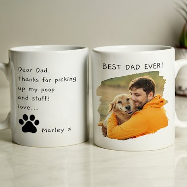 Personalised Free Text Pet Photo Upload Mug