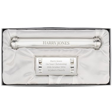 Personalised Silver Plated Certificate Holder - Any Text