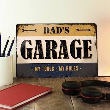 Personalised Garage Metal Sign