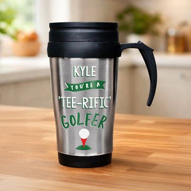 Personalised Golf Travel Mug