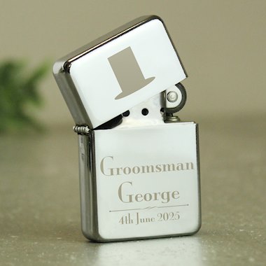 Personalised Groomsman Lighter
