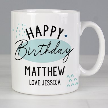 Personalised Happy Birthday Mug