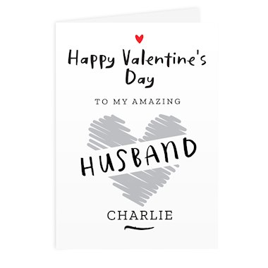 Personalised Happy Valentines Day Card