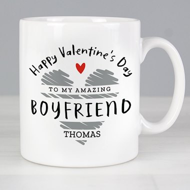 Personalised Happy Valentines Day Mug
