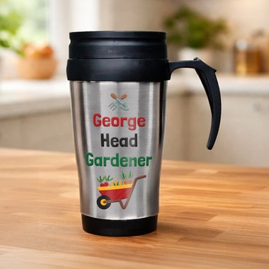 Personalised Head Gardener Travel Mug