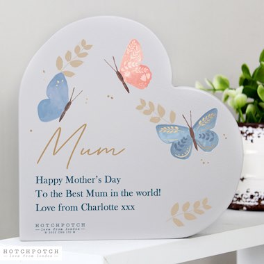 Personalised Hotchpotch Butterfly Heart Ornament