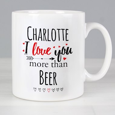 Personalised I Love You More Than... Mug