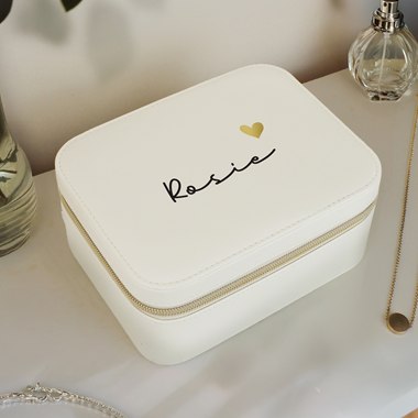Personalised Leatherette Jewellery Box