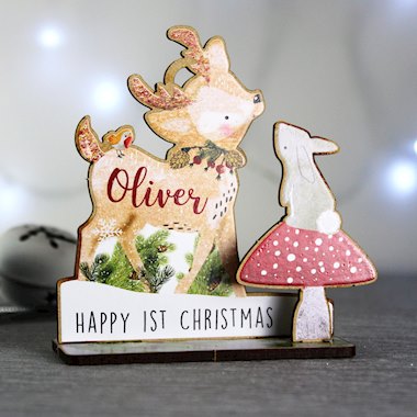 Personalised Make Your Own Festive Fawn 3D Decoration Kit