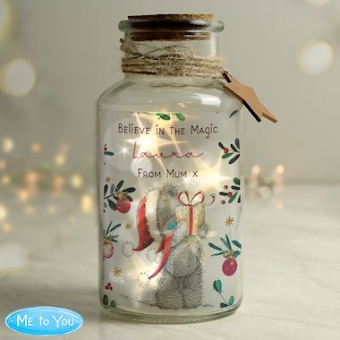 Personalised Me to You Cosy Winter Led Jar (New for Xmas 2025)