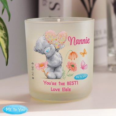 Personalised Me to You Flowery Jar Candle