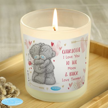 Personalised Me To You Love Forever Scented Jar Candle