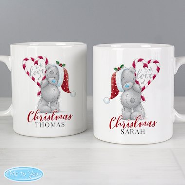 Personalised Me To You With Love At Christmas Couples Mug Set