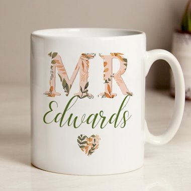 Personalised Mr Autumnal Mug