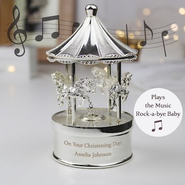 Personalised Musical Carousel Ornament