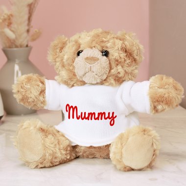 Personalised Name Only Teddy Bear - Red