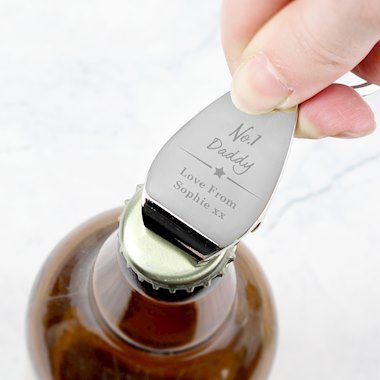 Personalised No.1 Bottle Opener Keyring