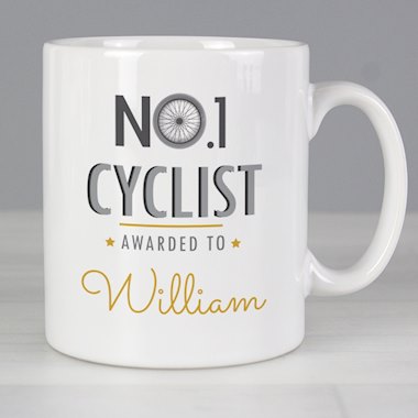 Personalised No.1 Cyclist Mug