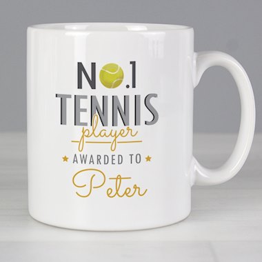 Personalised No.1 Tennis Player Mug