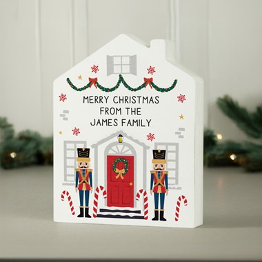 Personalised Nutcracker Christmas House Ornament