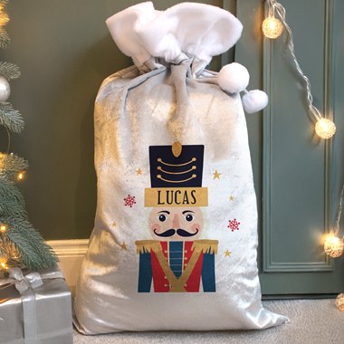 Personalised Nutcracker Christmas Sack