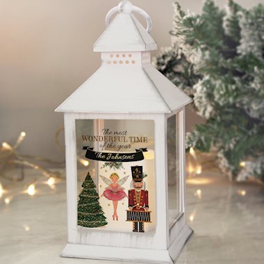 Personalised Nutcracker White Lantern