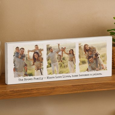 Personalised Photo Upload Mantel Block