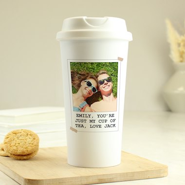 Personalised Photo Upload Travel Mug