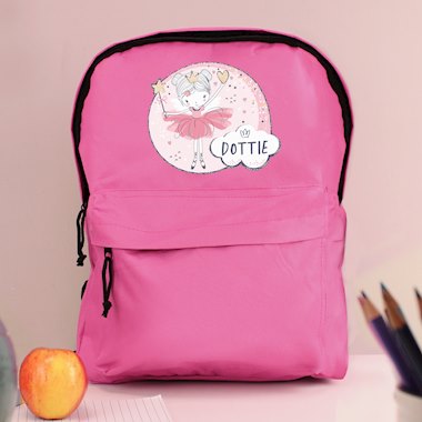 Personalised Princess Ballerina Backpack