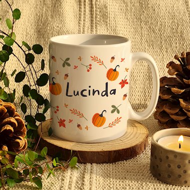 Personalised Pumpkin Mug