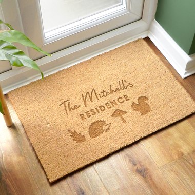 Personalised Pumpkin Rectangle Doormat