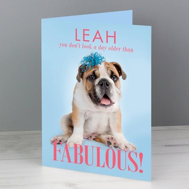 Personalised Rachael Hale Fabulous Birthday Card