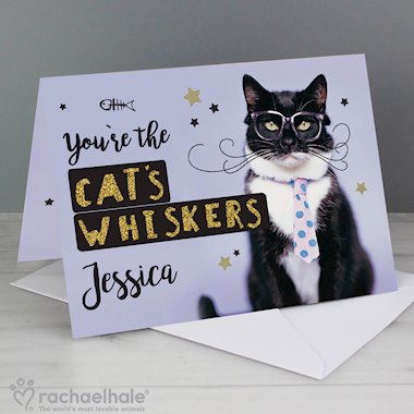 Personalised Rachael Hale Youre the Cats Whiskers Card