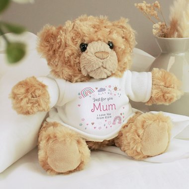 Personalised Rainbows & Sunshine Teddy Bear