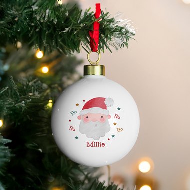 Personalised Santa Christmas Bauble